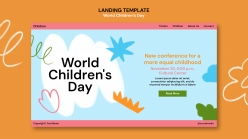 国际儿童节主题网页界面设计