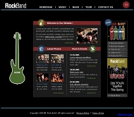 娱乐音乐网站模板