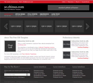 暗灰色商业CSS网页模板
