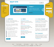 乳白色商业CSS网页模板