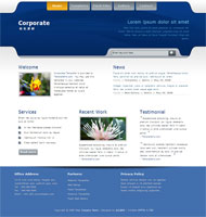 商业公司CSS网页模板