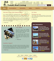 自由旅行CSS网页模板