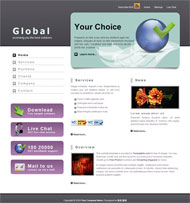 全球网站CSS网页模板
