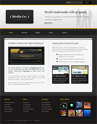 媒体网络CSS网页模板