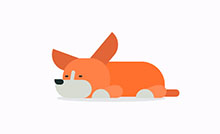 卡通小狗睡觉CSS3特效