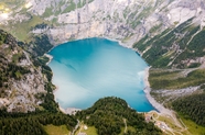 瑞士厄希宁湖风景图片