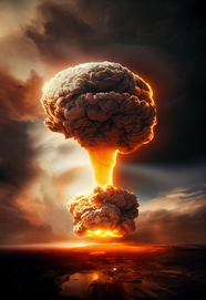 爆炸蘑菇云图片