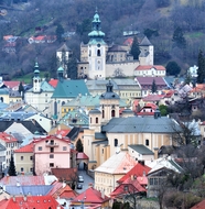 斯洛伐克古老城市建筑摄影图片