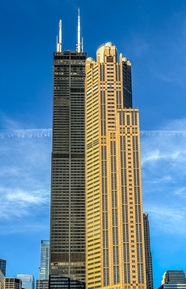 芝加哥现代高楼大厦建筑摄影图片