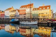 丹麦哥本哈根港口建筑摄影图片