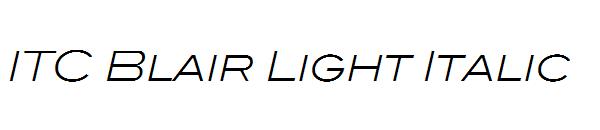 ITC Blair Light Italic