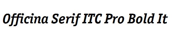Officina Serif ITC Pro Bold It