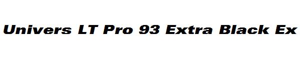 Univers LT Pro 93 Extra Black Ex