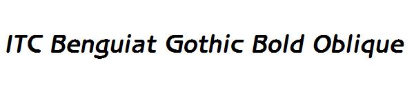ITC Benguiat Gothic Bold Oblique