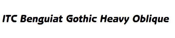 ITC Benguiat Gothic Heavy Oblique