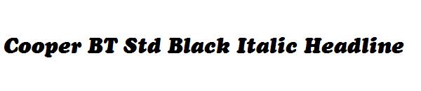 Cooper BT Std Black Italic Headline
