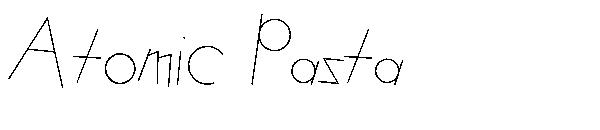 Atomic Pasta字体