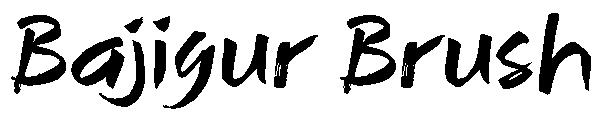 Bajigur Brush字体