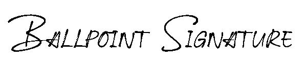 Ballpoint Signature字体