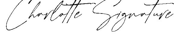 Charlotte Signature字体