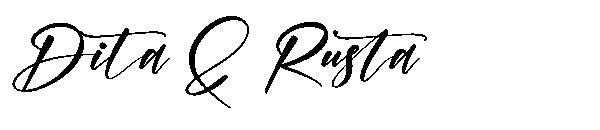 Dita & Rusta字体