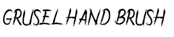 Grusel Hand Brush字体