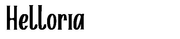 Helloria字体