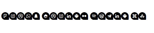Icons Social Media 13字体