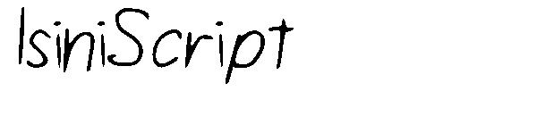 IsiniScript字体