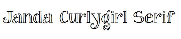 Janda Curlygirl Serif字体