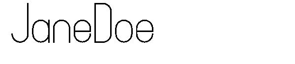 JaneDoe字体