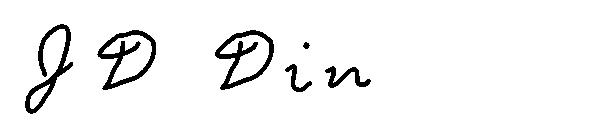 JD Din字体