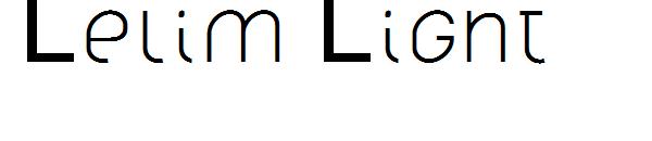 Lelim Light字体