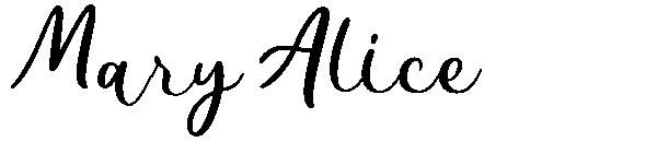 Mary Alice字体