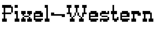 Pixel-Western字体