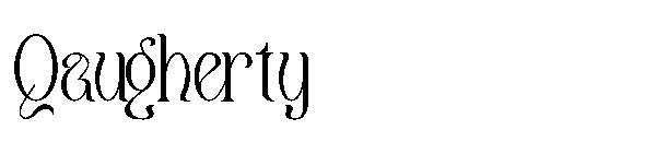 Qaugherty字体