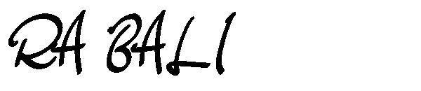 RA BALI字体
