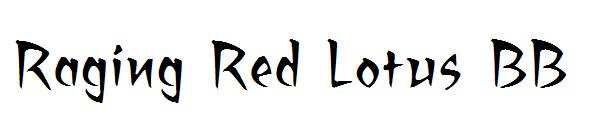 Raging Red Lotus BB字体