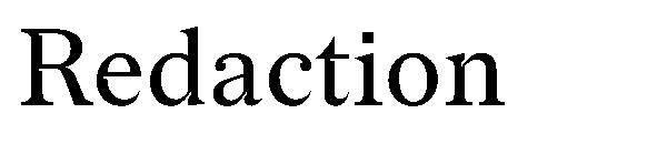 Redaction字体