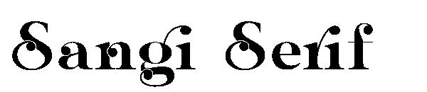 Sangi Serif字体