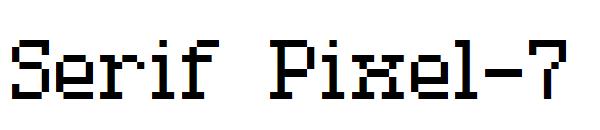 Serif Pixel-7字体
