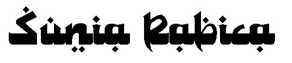 Sunia Rabica字体