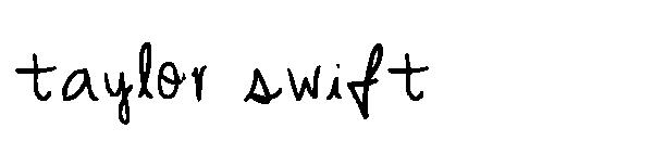 taylor swift字体