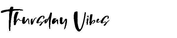 Thursday Vibes字体