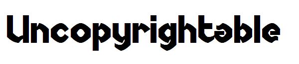 Uncopyrightable字体