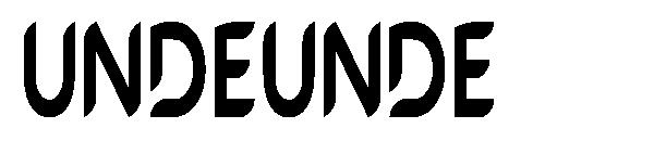UNDEUNDE字体