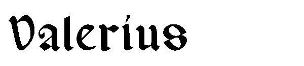 Valerius字体