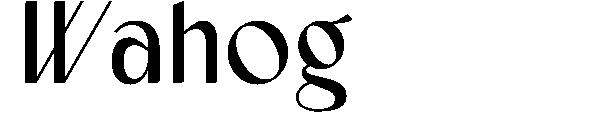 Wahog字体