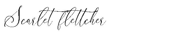 Scarlet flettcher字体