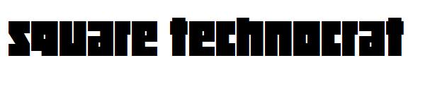  Square technocrat font